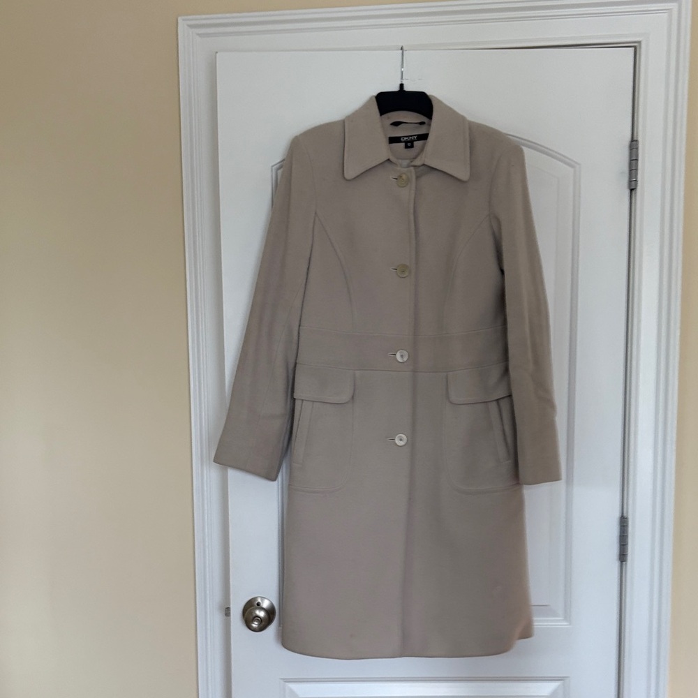 DKNY Classic Beige Trench Coat